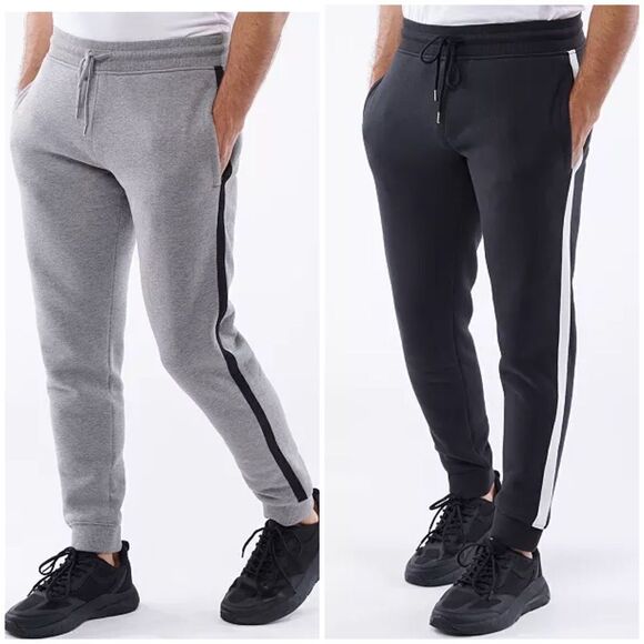 LAZER Men's Bonded Sherpa Side Stripe Joggers 2XL - Picture 4 of 16